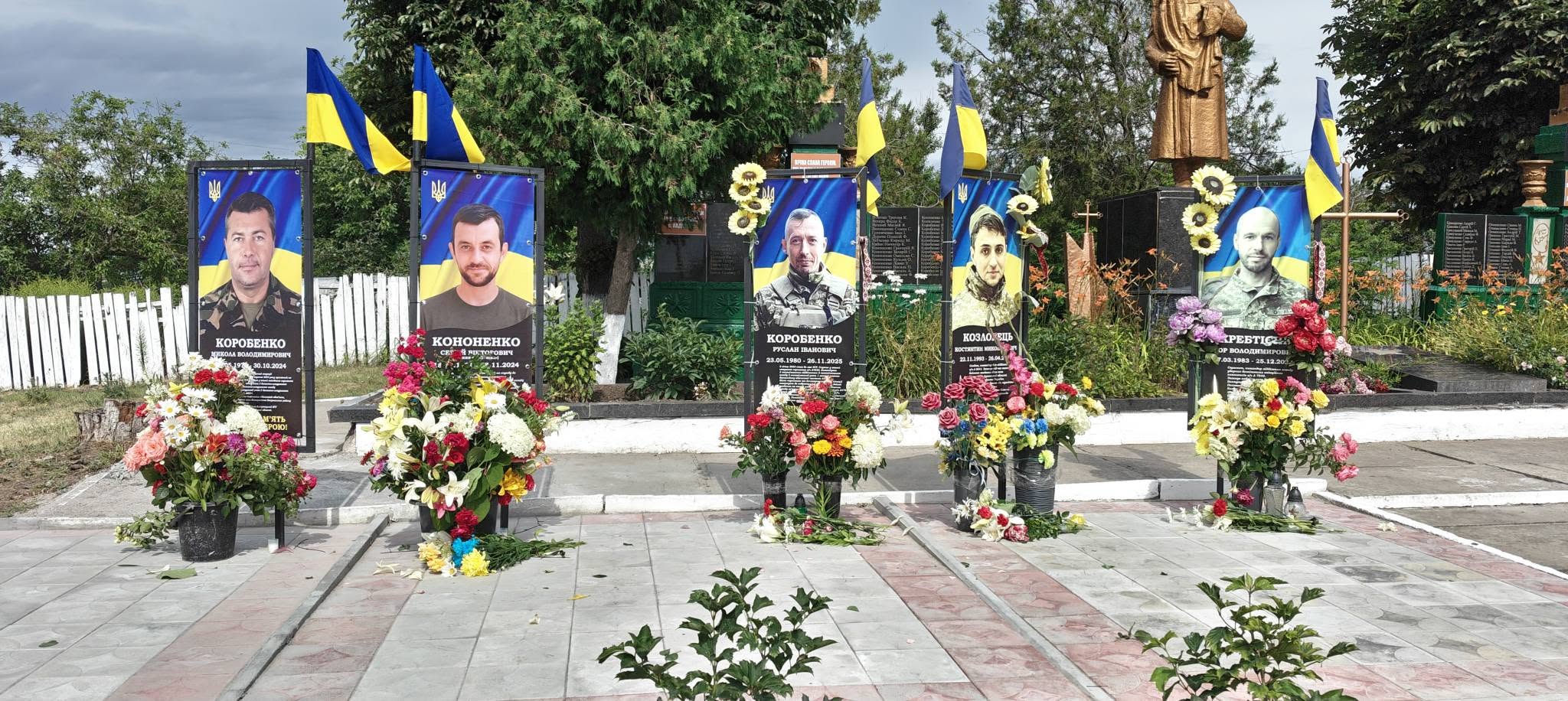 У КАДОМЦІ ВІДКРИЛИ МЕМОРІАЛЬНІ БАНЕРИ ПАМ’ЯТІ ГЕРОЇВ СЕРГІЯ КОНОНЕНКА ТА МИКОЛИ КОРОБЕНКА