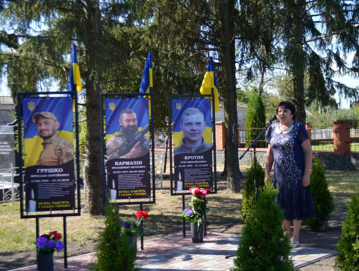 Слово має староста села Ольга Бевза