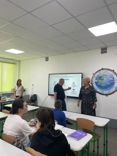 Під час візиту в ліцеї №3