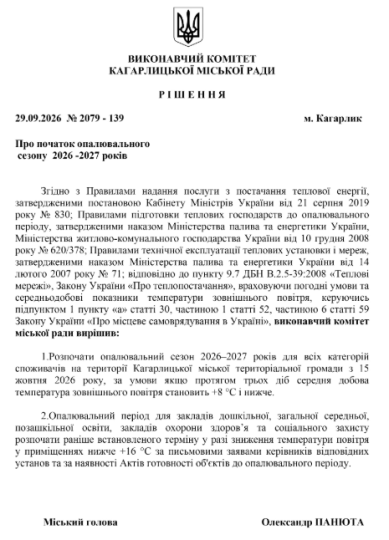 Рішення виконкому