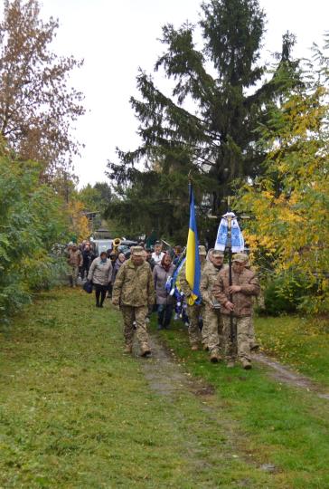 Похорон ветерана і волонтера Євгенія Аніщенка