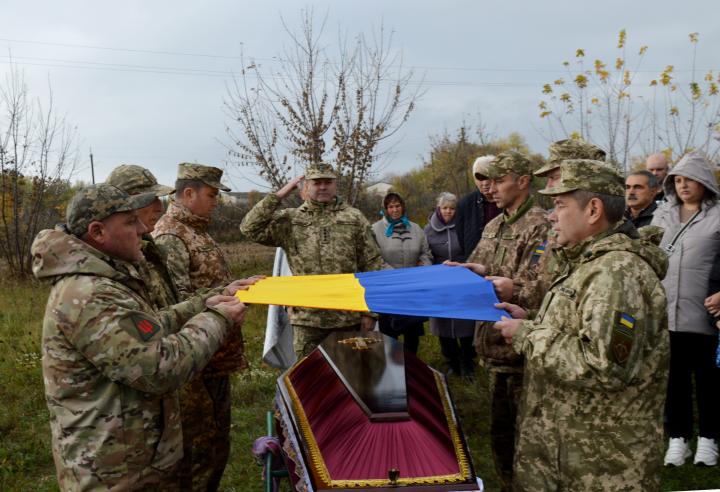 Похорон ветерана і волонтера Євгенія Аніщенка