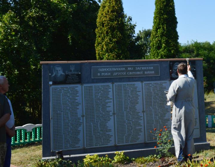 Освячення меморіальної стели