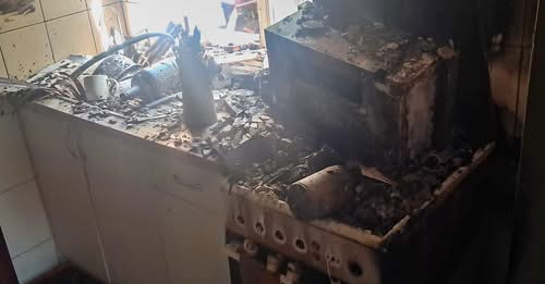 Наслідки пожежі в Кагарлик
