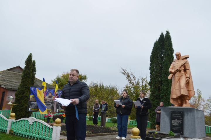 Під час відкриття меморіального банера в Демівщині