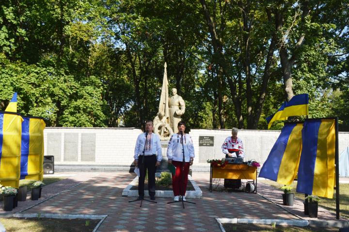 Під час відкриття Алеї Слави Героїв