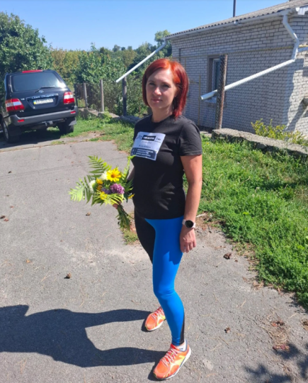 Учасниця забігу