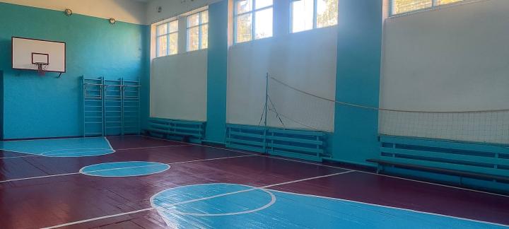 Спортзал Ставівської гімназії після ремонту